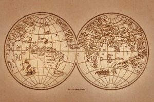 El Globo de Lenox. Primera cartografía con la leyenda "Aquí hay dragones".